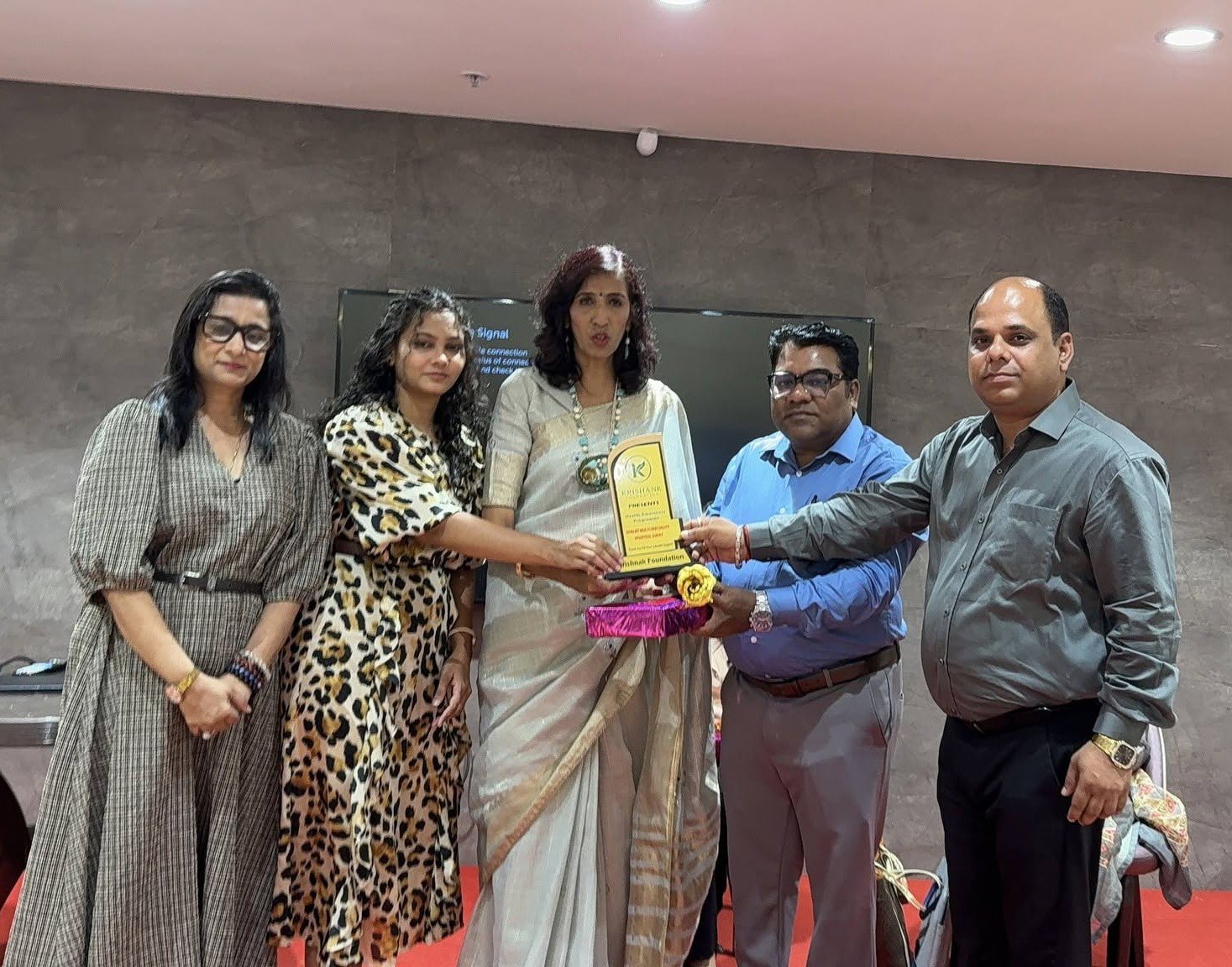 Health Awareness Session poster for women's well-being with doctors from Shalby Hospital, Surat
